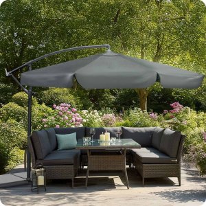 Plonos Parasol ogrodowy składany 6 segmentowy 350 cm z pokrowcem PL-880 12
