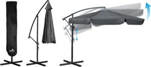 Plonos Parasol ogrodowy składany 6 segmentowy 350 cm z pokrowcem PL-880 7