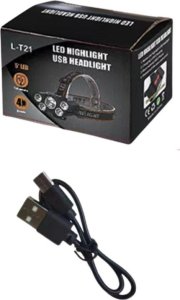 Latarka czołowa Lean Latarka Czołowa LED Czołówka 5 Diod 4 Tryby Świecenia 3