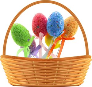 Lean Jajka Wielkanocne Na Piku Druciku Kolorowe Wzorki Wstążka Ozdoba 6szt 3