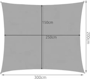 Gardlov Żagiel przeciwsłoneczny 3x2m - szary 23162 4