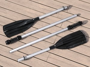 Bestway Dmuchany 3osob Ponton + wiosła 294 x 137cm Voyager X3 Raft 65164 5