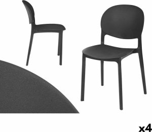 Krzesło do ustawiania w stos GiftDecor PP-2052-B 4 Sztuk 1