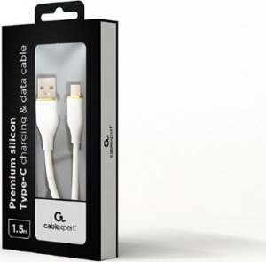 Kabel USB Gembird USB-A - USB-C 1.5 m Biały (CC-USB2S-AMCM-1.5M-W) 2