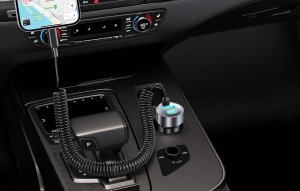 Ładowarka Samochodowa Choetech TC0030 65W USB-C + USB-A QC3.0 PD3.0 z Kablem Sprężynowym 1,2m 3