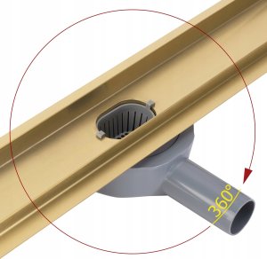 REA-G2702 / REA / NEOX PRO / ODWODNIENIE LINIOWE 700  ZŁOTY SZCZOTKOWANY / 5