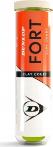 Tennis balls DUNLOP FORT CLAY COURT Premium 4-tube ITF 2