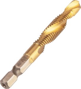 Wiertło gwintujące HSS TiN, M8x1,25 mm, Hex 2