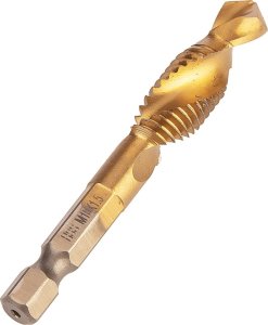 Wiertło gwintujące HSS TiN, M10x1,5 mm, Hex 2