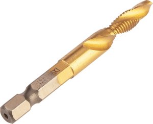 Wiertło gwintujące HSS TiN, M6x1 mm, Hex 2