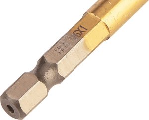 Wiertło gwintujące HSS TiN, M6x1 mm, Hex 5
