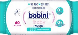 Bobini Baby chusteczki nawilżane wodne 60szt 1