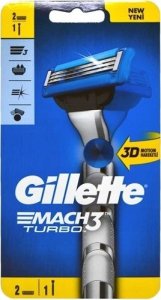 Gillette Mach3 TURBO Maszynka Do Golenia   2 wkład 1