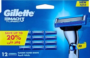 Gillette Mach3 Turbo wkłady 12 szt 1