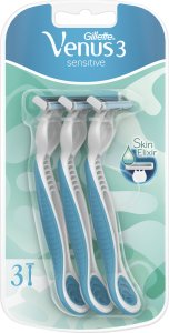Gillette Venus 3 Plus Jednorazowe maszynki do golenia dla kobiet 3szt YSkin elixir 1