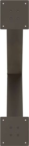vidaXL Nogi do stołu jadalnianego, 3 szt., 70x(72-73) cm, stal 7