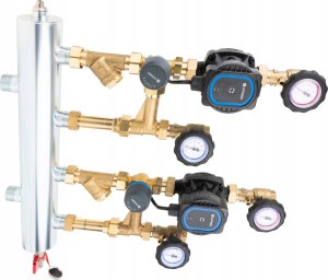 Zestaw mieszający ze sprzęgłem hydraulicznym BPS 966 AP, dwa człony z zaworem obrotowym ARV 362, pompy AF RISO APH 15-7/130 (S)A BASIC 4