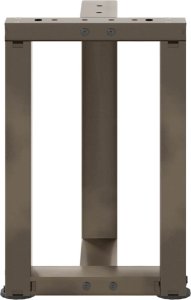 vidaXL Nogi do stolika kawowego, 2 szt., 28x25x(42-43) cm, stal 6