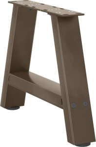 vidaXL Nogi do stolika kawowego, 2 szt., 40x(30-31) cm, stal 4