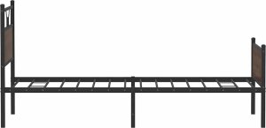 vidaXL Łóżko bez materaca, brązowy dąb, 100x200 cm 7