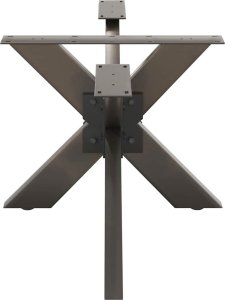 vidaXL Noga stolika kawowego, stal, 98x58x(42-43) cm, stal 4