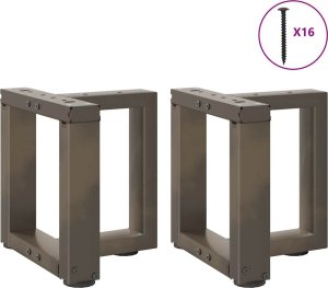 Nogi do stolika kawowego, 2 szt., 30x25x(30-31) cm, stal 5