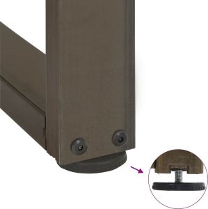 Nogi do stolika kawowego, 2 szt., 30x25x(30-31) cm, stal 9