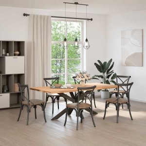 vidaXL Noga do stołu jadalnego stal 150x78x(72-73)cm stal 2