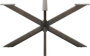 vidaXL Noga do stołu jadalnego stal 150x78x(72-73)cm stal 3