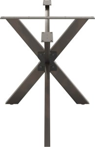 vidaXL Noga do stołu jadalnego stal 150x78x(72-73)cm stal 4
