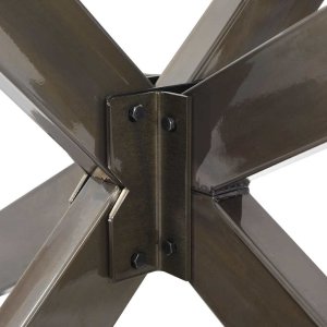 vidaXL Noga do stołu jadalnego stal 150x78x(72-73)cm stal 7