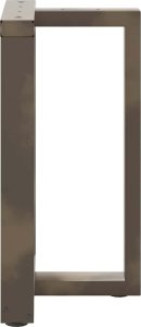 Nogi do stołu jadalnianego, 2 szt., 50x35x(72-73) cm, stal 5