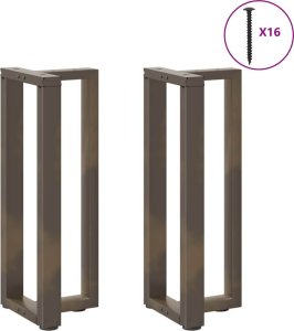 vidaXL Nogi do stołu konsolowego, 2 szt., 38x25x(72-73) cm, stal 3