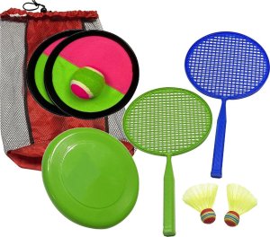 ZESTAW GIER OUTDOOR NA PLAŻĘ 3W1 ENERO TOYS 1