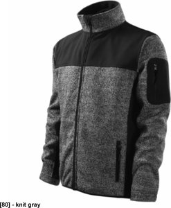 Casual 550 - ADLER - Softshell kurtka męska, 350 g/m2, 100% poliester, - knit marlboro red S 1