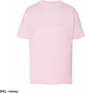 T-shirt JHK TSRK 150 - dziecięca/młodzieżowa z krótkim rękawem wzmocniony lycrą ściągacz, 100% bawełna, 155g - czarny. 3-4 1