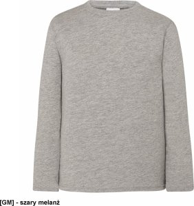 T-shirt KID LS JHK TSRK 150 - dziecięca/młodzieżowa z długim rękawem wzmocniony lycrą ściągacz, 100% bawełna, 150-155g - biały. 9-11 1