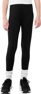 Legginsy dla dziewczynki 4F CAS F220 głęboka czerń 4FJWMM00TTIGF220 20S 164cm 1