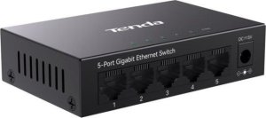 Tenda TEG1005M łącza sieciowe Nie zarządzany L2 Gigabit Ethernet (10/100/1000) Czarny 2
