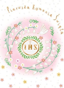 Karnet A5 Komunia. Gołąb różowy EDUKAMP 7