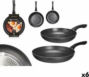 Set Patlni Kinvara 3 Czarny Aluminium Bakelit 22,5 X 4,3 cm 26,4 x 4,7 cm (6 Sztuk) 1