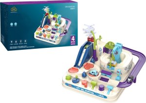 Tor Przeszkód Interaktywny Parking Dla Dzieci Cztery Autka LEAN Toys 1