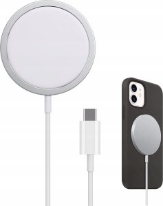 QIKtech szybka ładowarka bezprzewodowa indukcyjna Magsafe do IPHONE USB-C 1m (biała) 2