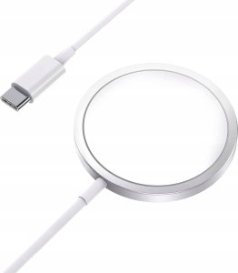 QIKtech szybka ładowarka bezprzewodowa indukcyjna Magsafe do IPHONE USB-C 1m (biała) 3