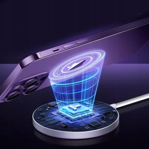 QIKtech szybka ładowarka bezprzewodowa indukcyjna Magsafe do IPHONE USB-C 1m (biała) 8