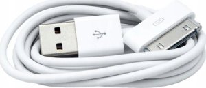 Kabel USB 4kom.pl USB-A - Apple 30-Pin 1 m Biały (5905811912618) 2
