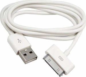 Kabel USB 4kom.pl USB-A - Apple 30-Pin 1 m Biały (5905811912618) 4
