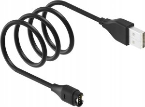 QIKtech ŁADOWARKA KABEL USB DO GARMIN FENIX 5 5X 6 6S 6X 7 7X VIVOACTIVE 3 4 4S 5 1m (czarny) 1