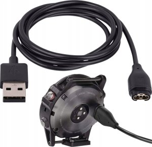 QIKtech ŁADOWARKA KABEL USB DO GARMIN FENIX 5 5X 6 6S 6X 7 7X VIVOACTIVE 3 4 4S 5 1m (czarny) 4