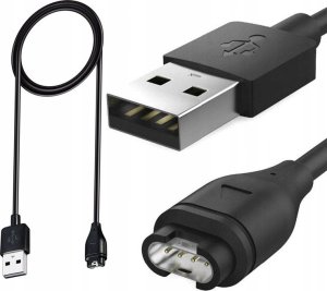 QIKtech ŁADOWARKA KABEL USB DO GARMIN FENIX 5 5X 6 6S 6X 7 7X VIVOACTIVE 3 4 4S 5 1m (czarny) 6